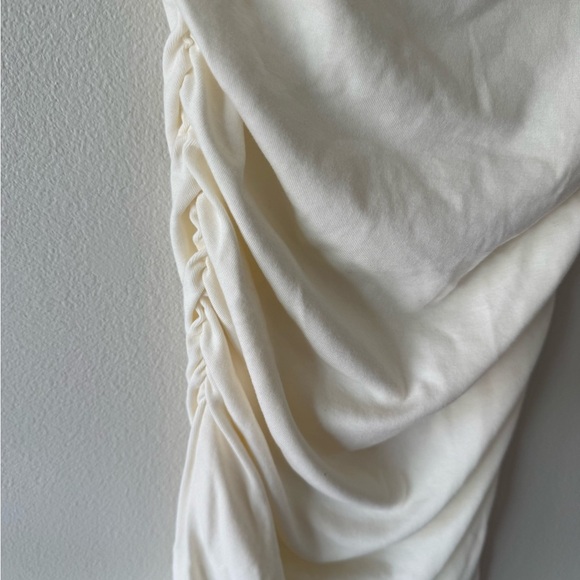 Free People Beach off white Ruched Dress - Picture 4 of 4